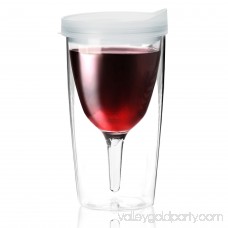ASOBU Vino 2 Go Double Wall Insulated Wine Tumbler, White - 10 oz 564212226